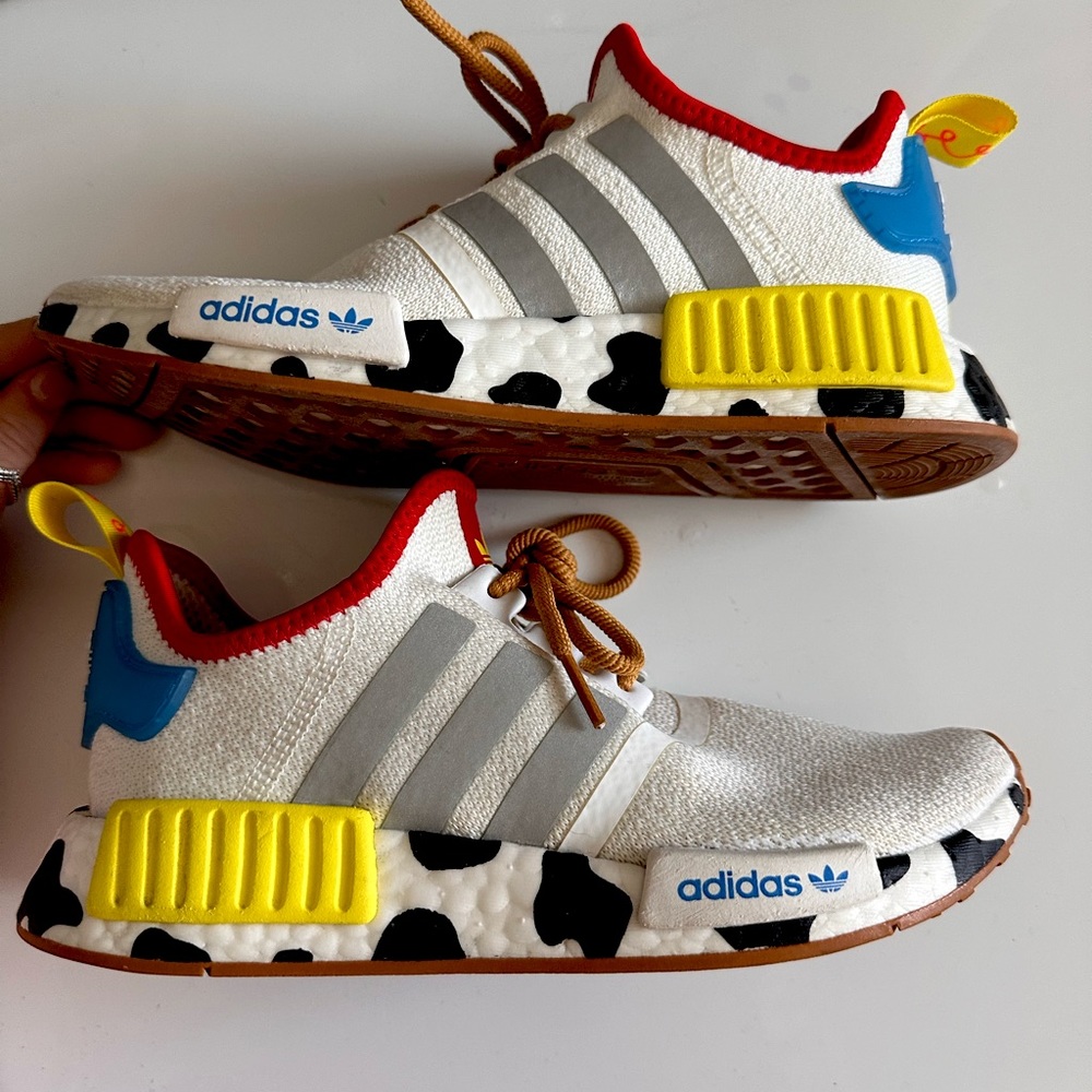 TOY STORY adidas nmds used. Only worn a few times to Disney. Great shoes!